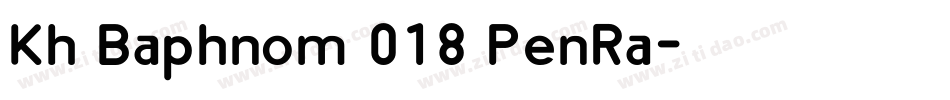 Kh Baphnom 018 PenRa字体转换